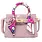 Crocodile Scarf Handbag Pink