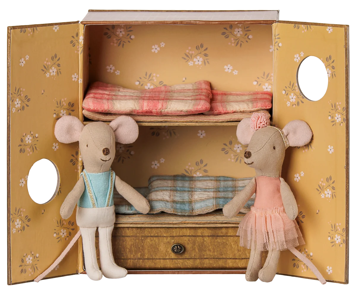 maileg Maileg Ballet mice in dance studio, Little sister and brother