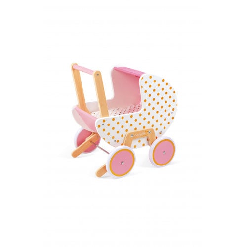 Janod Janod Candy Chic Doll's Pram Pretend Stroller