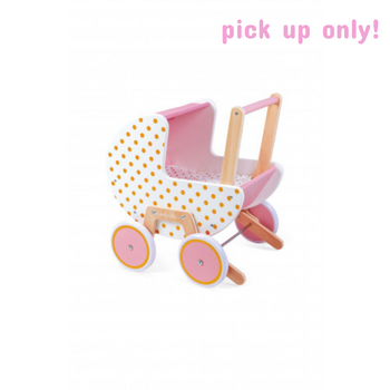 Janod Janod Candy Chic Doll's Pram Pretend Stroller
