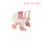 Janod Janod Candy Chic Doll's Pram Pretend Stroller