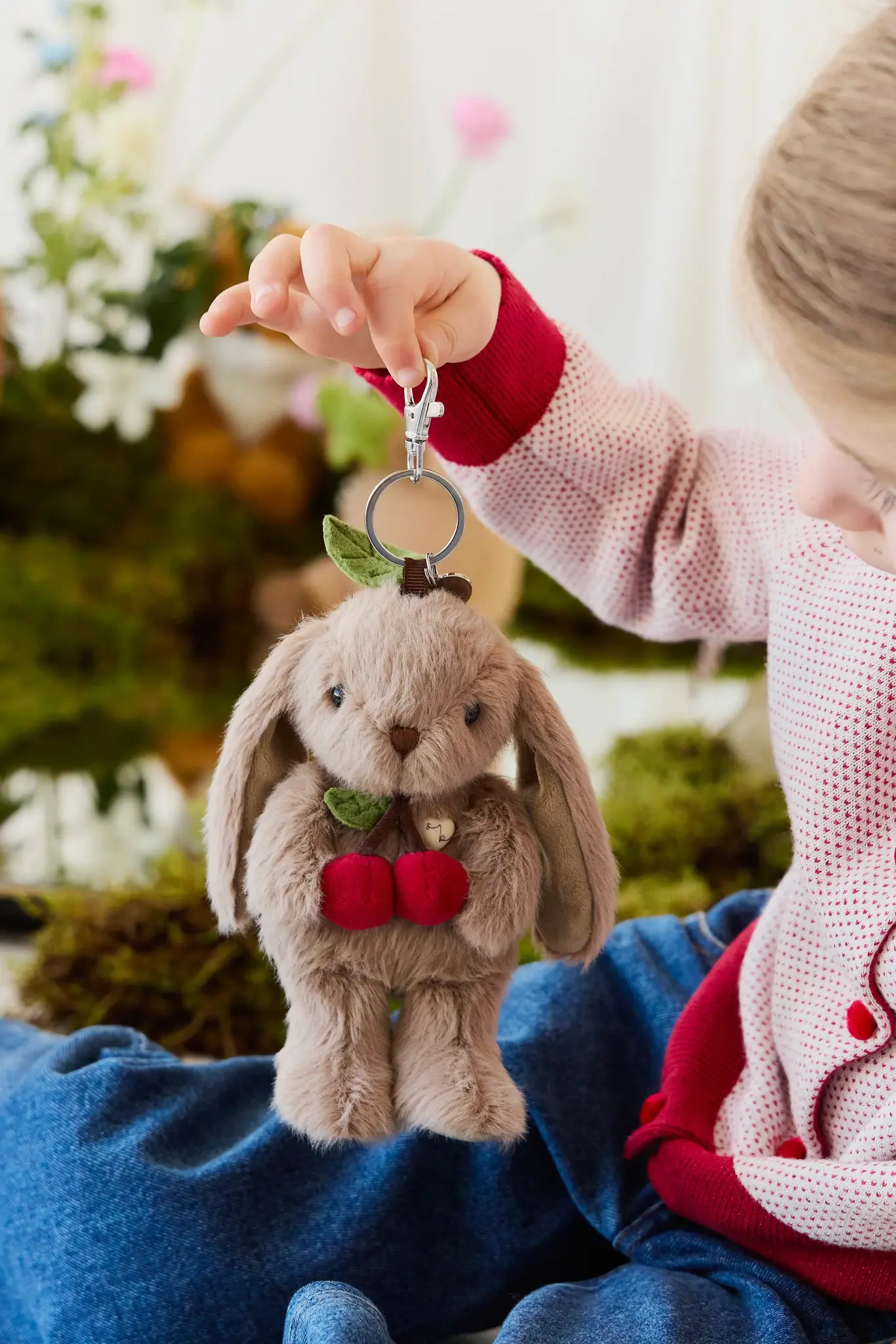 Jamie Kay Jamie Kay Snuggle Bunnies -Cherry Penelope Keyring - Walnut