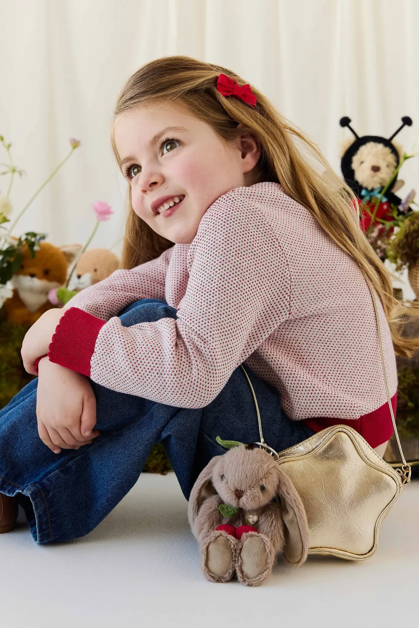 Jamie Kay Jamie Kay Snuggle Bunnies -Cherry Penelope Keyring - Walnut