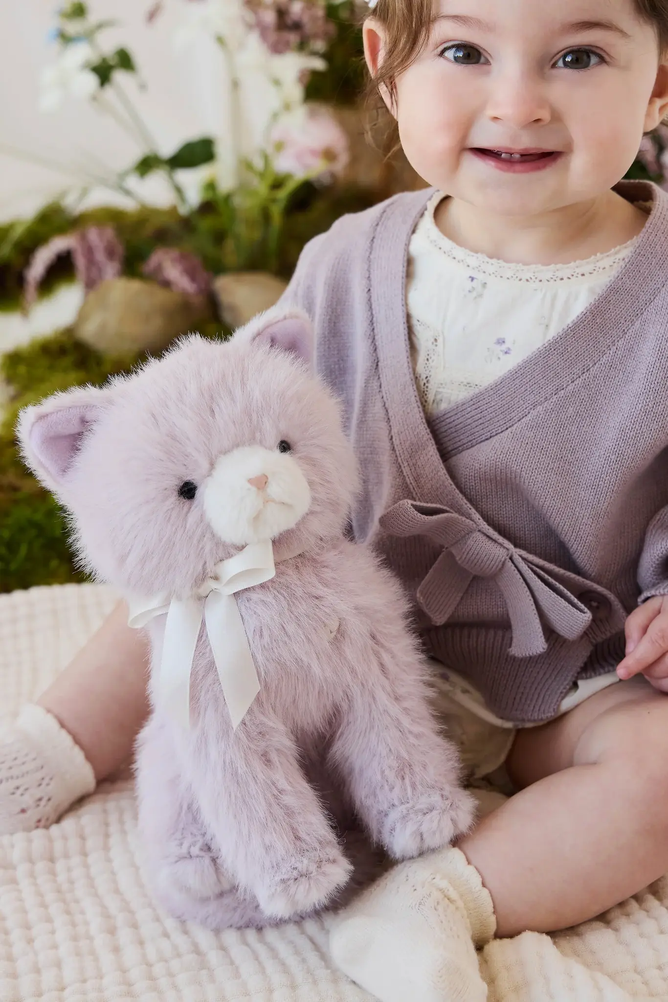 Jamie Kay Jamie Kay Snuggle Bunnies - Moon the Kitty -Violet