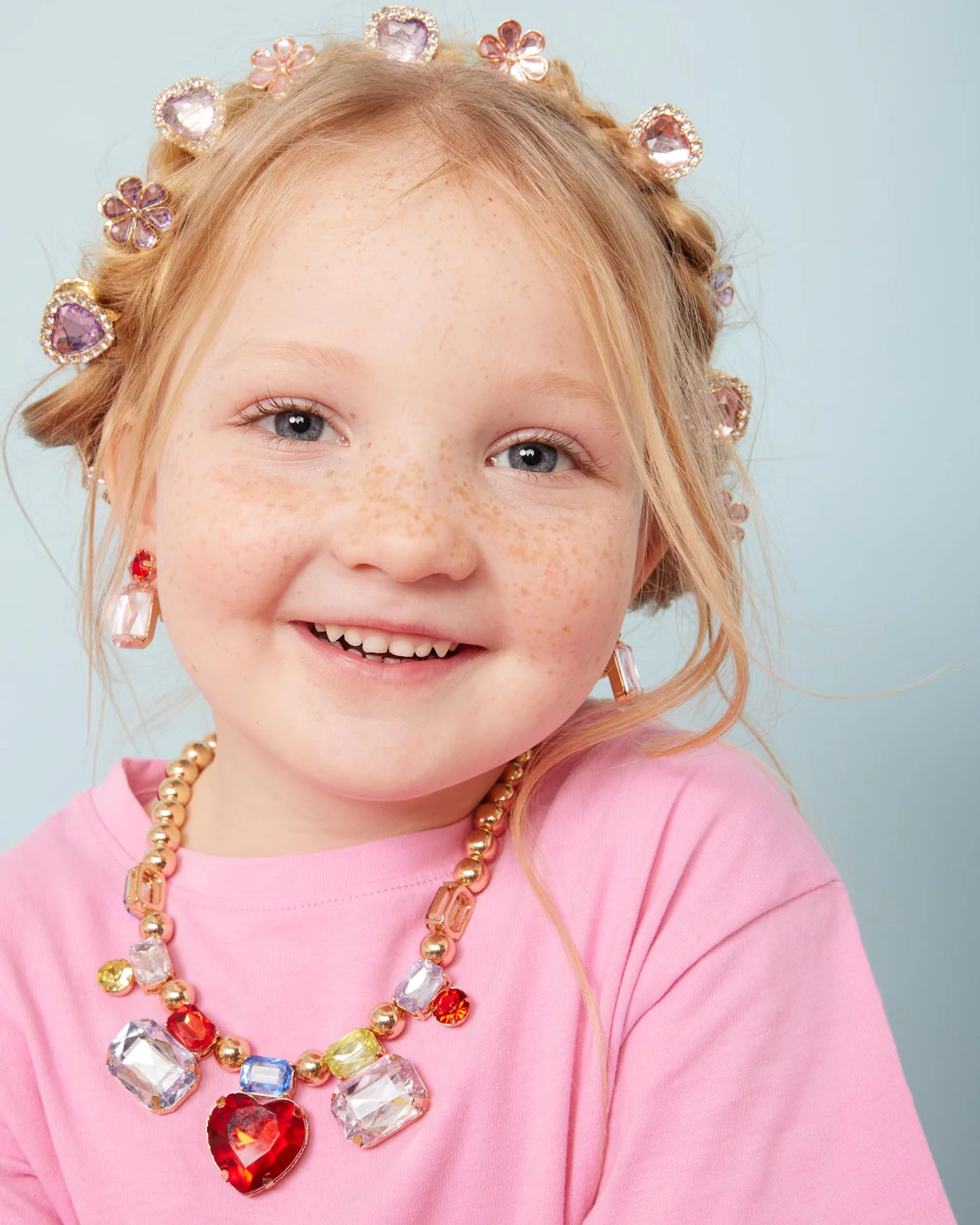 Super Smalls Pink & Purple Gem Hair Clips