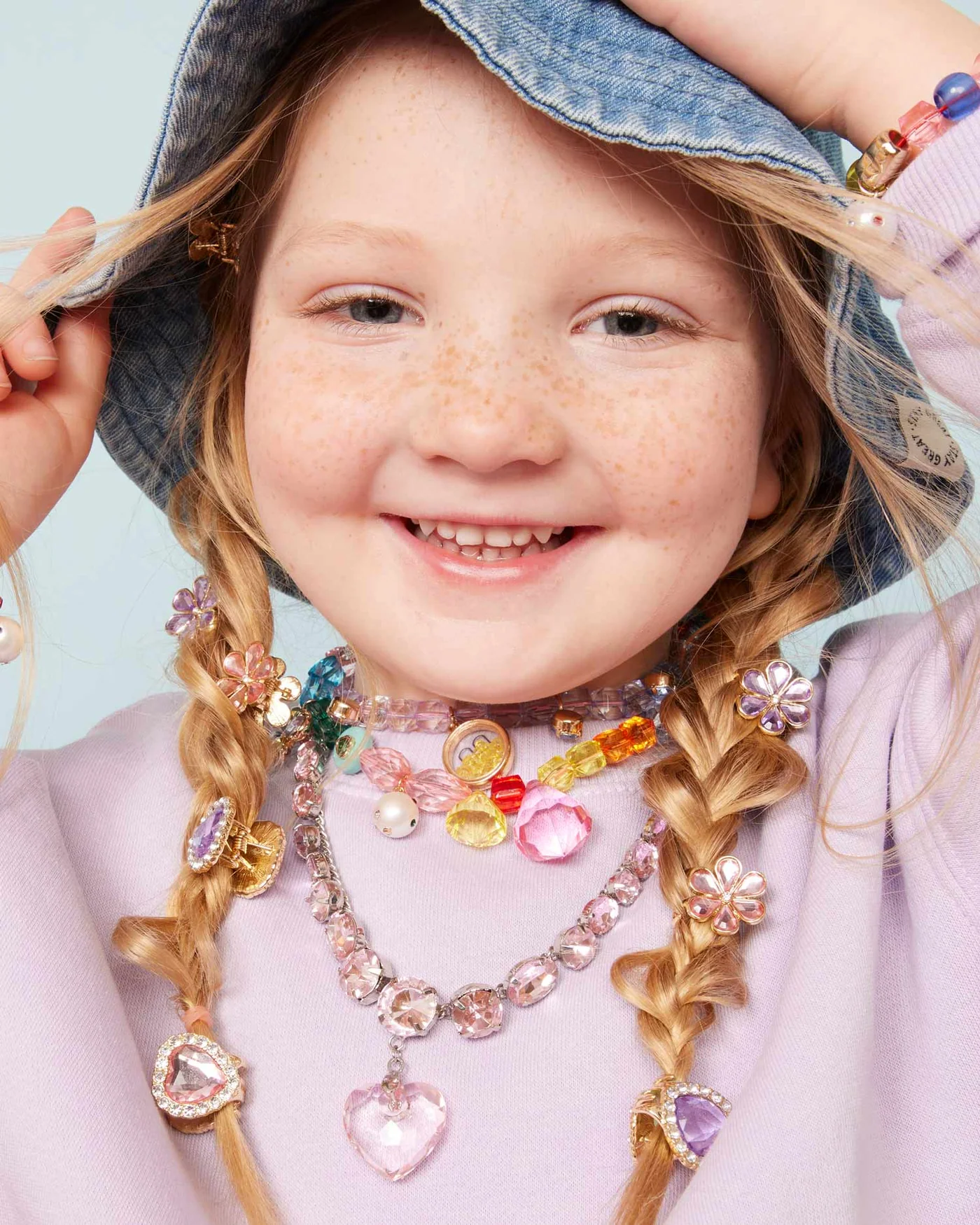 Super Smalls Pink & Purple Gem Hair Clips