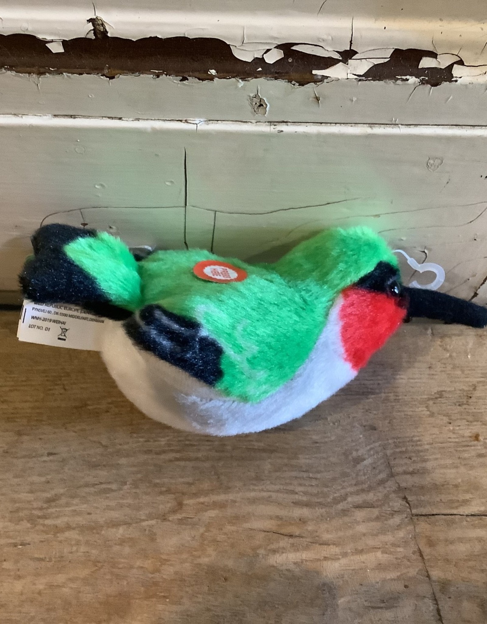 KMHUM Stuffed Ruby throated hummingbird - The Birdhouse Nature Store