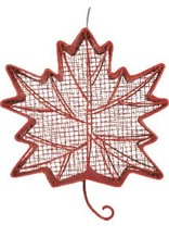 Pinebush PB10071 Red Maple Leaf Black-Oil Sunflfower/Peanut Feeder, Mesh