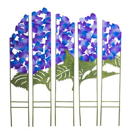 Evergreen EE3301 Hydrangea Garden Screen Metal Panel Stakes-set of 5