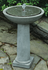 Campania CIFT246 Cast Stone Cirrus Birdbath Fountain in Natural