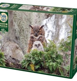 Cobble Hill Puzzles OM80246 Cobblehill Puzzle 1000pc Great Horned Owl