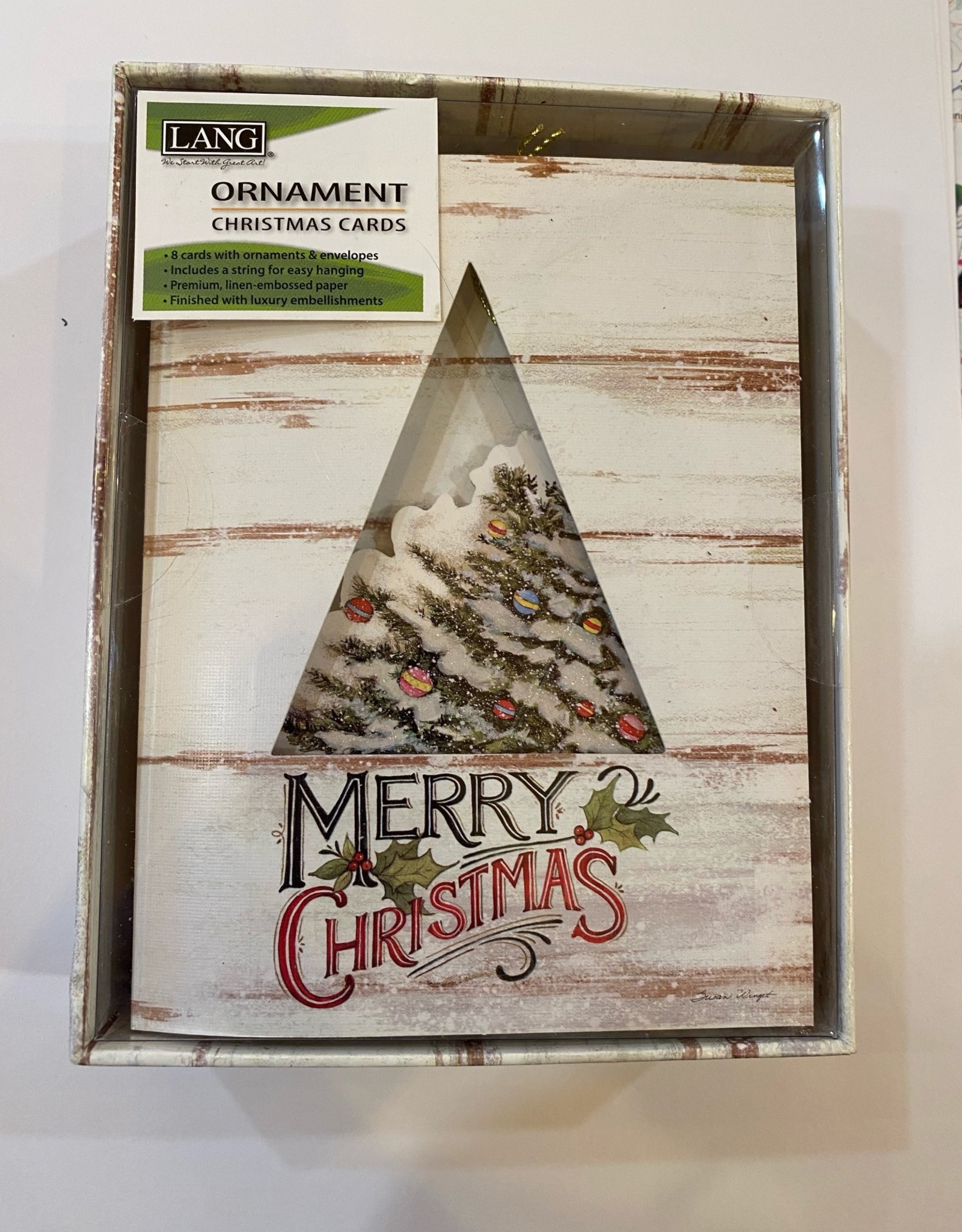 Lang BF6005 Lang Christmas Tree Ornament Christmas Cards box of 8