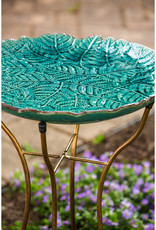 Evergreen EE2GB1188 Ceramic Bird Bath with stand, Botanicals