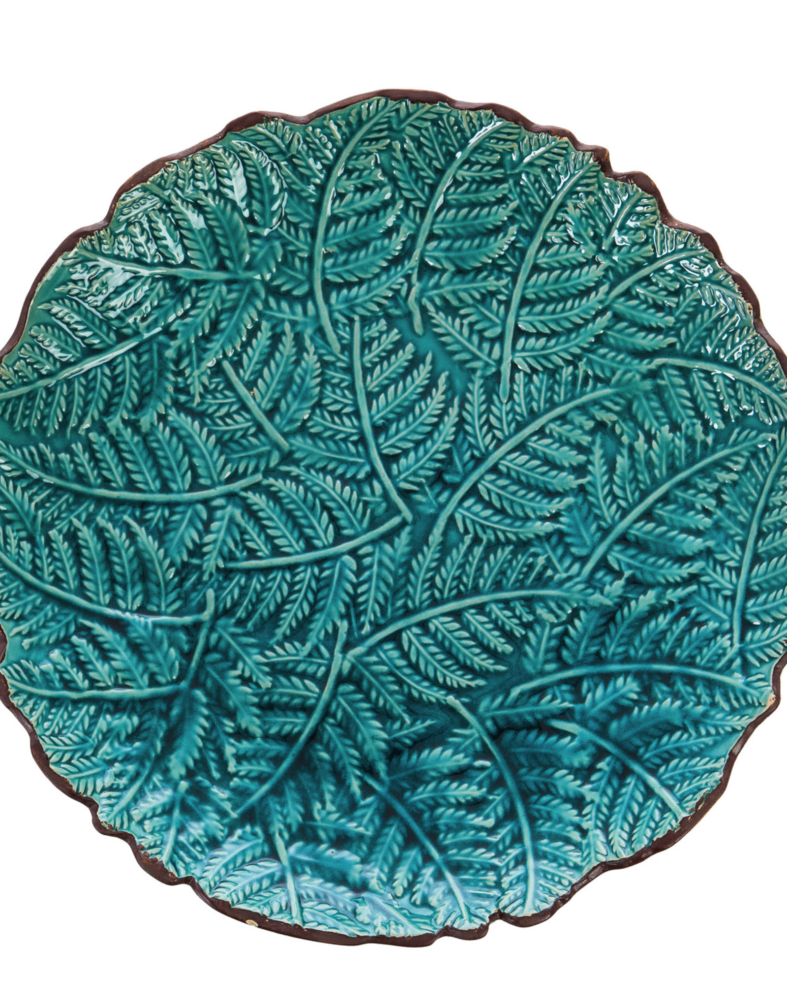 EE2GB1188 16" Ceramic Bird Bath w/Stand, Botanicals The Birdhouse