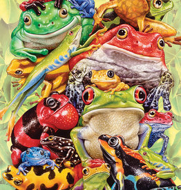 Cobble Hill Puzzles OM54632 Frog Pile "Family" 350 piece Cobble Hill Puzzle