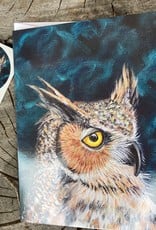 Artist - Alicia Galambos Alicia Galambos Asst Note cards  Harlow-The Great Horned Owl