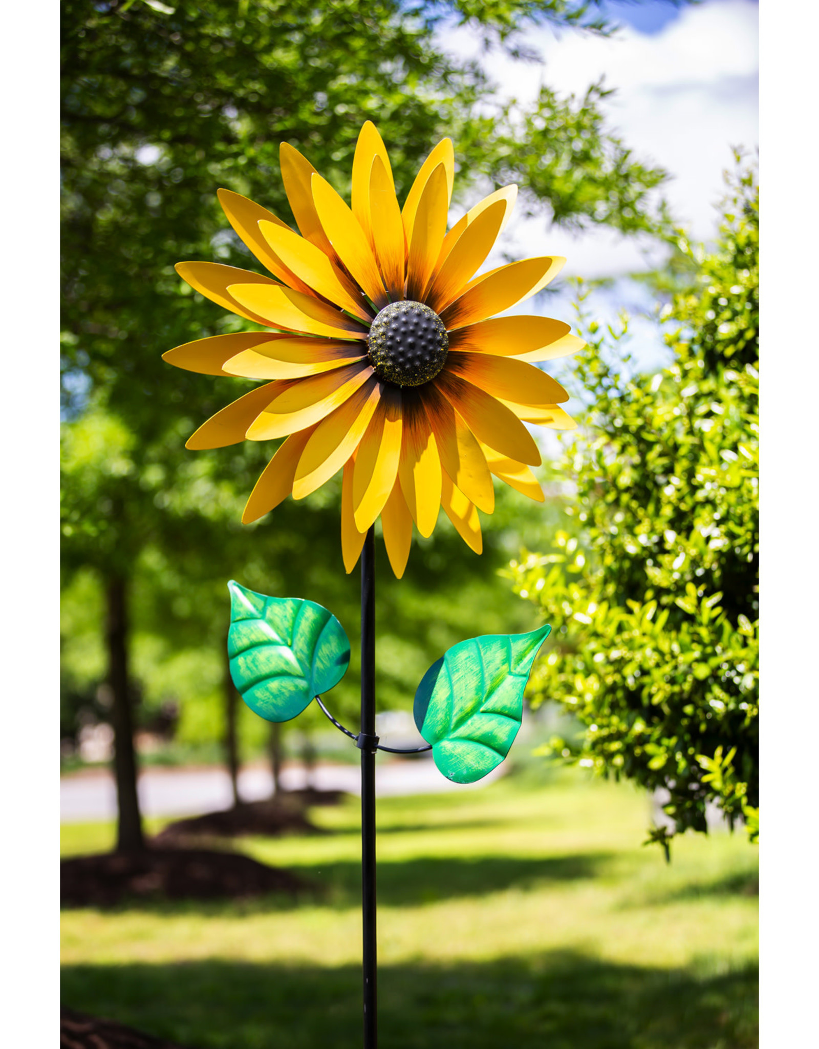 Evergreen EE47M3095 75"H Sunflower Statement Wind Spinner