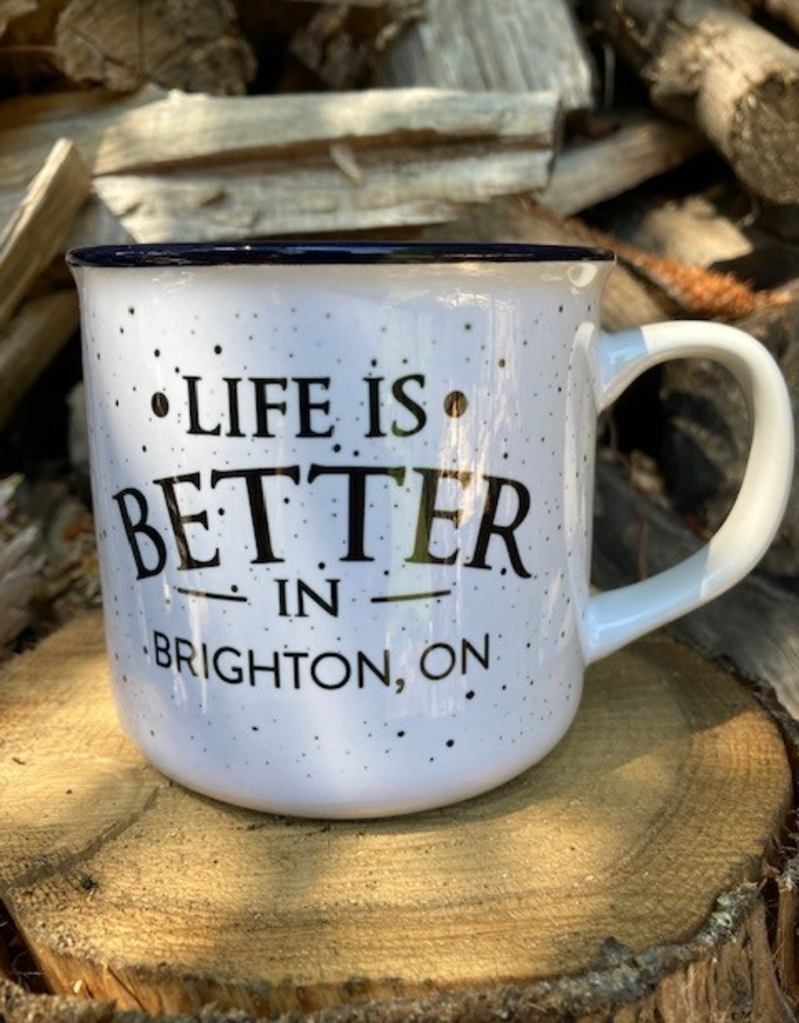 Edenborough EL2621 Life is Better in Brighton Vintage Mug, 13 oz