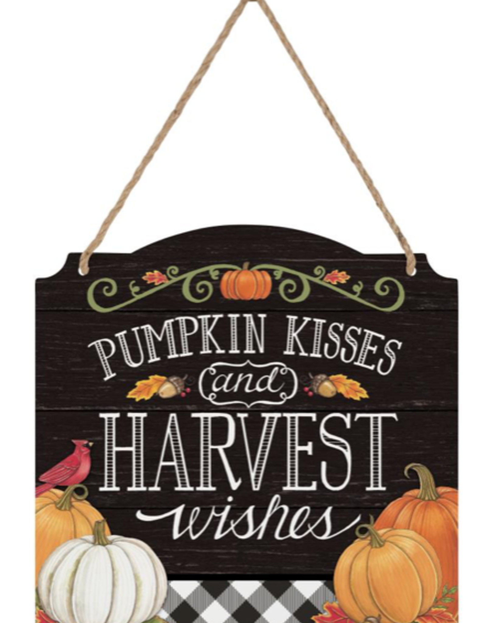 Carson EL43441 Harvest Wishes Metal Wall Sign