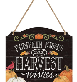Carson EL43441 Harvest Wishes Metal Wall Sign