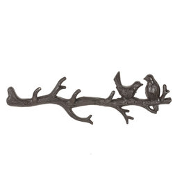 Abbott ABIA195 Birds/Branch Hook-Dk Brn-17"L