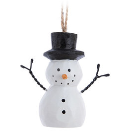 Abbott AB0715 Classic Snowman Ornament -3.5"H