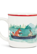 Abbott ABBRLAKE Animals in a Canoe Mug - 4"H (16oz)