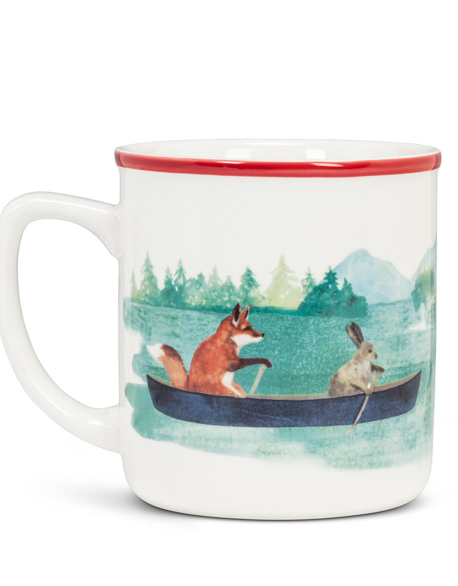 Abbott ABBRLAKE Animals in a Canoe Mug - 4"H (16oz)