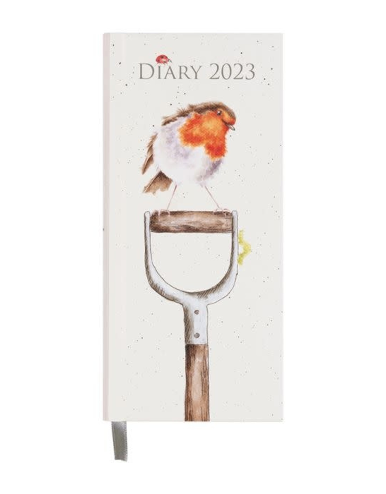 Hannah Wrendale DYASD2023 Slim Diary 2023  - The Gardeners Friend The Robin