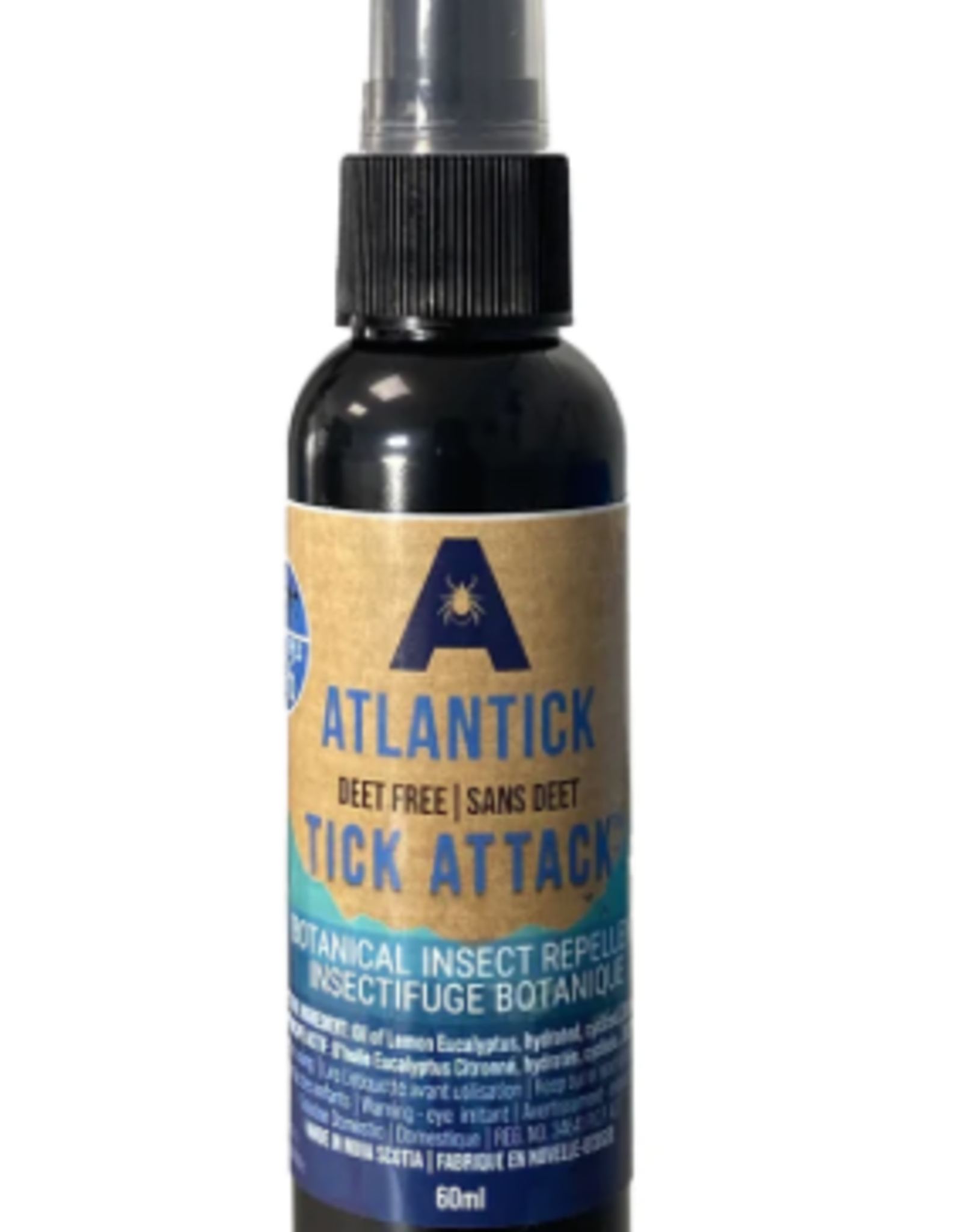 Atlantick Repellant Products ARP60ML 60ml Tick Attack Botanical Insect Repellent