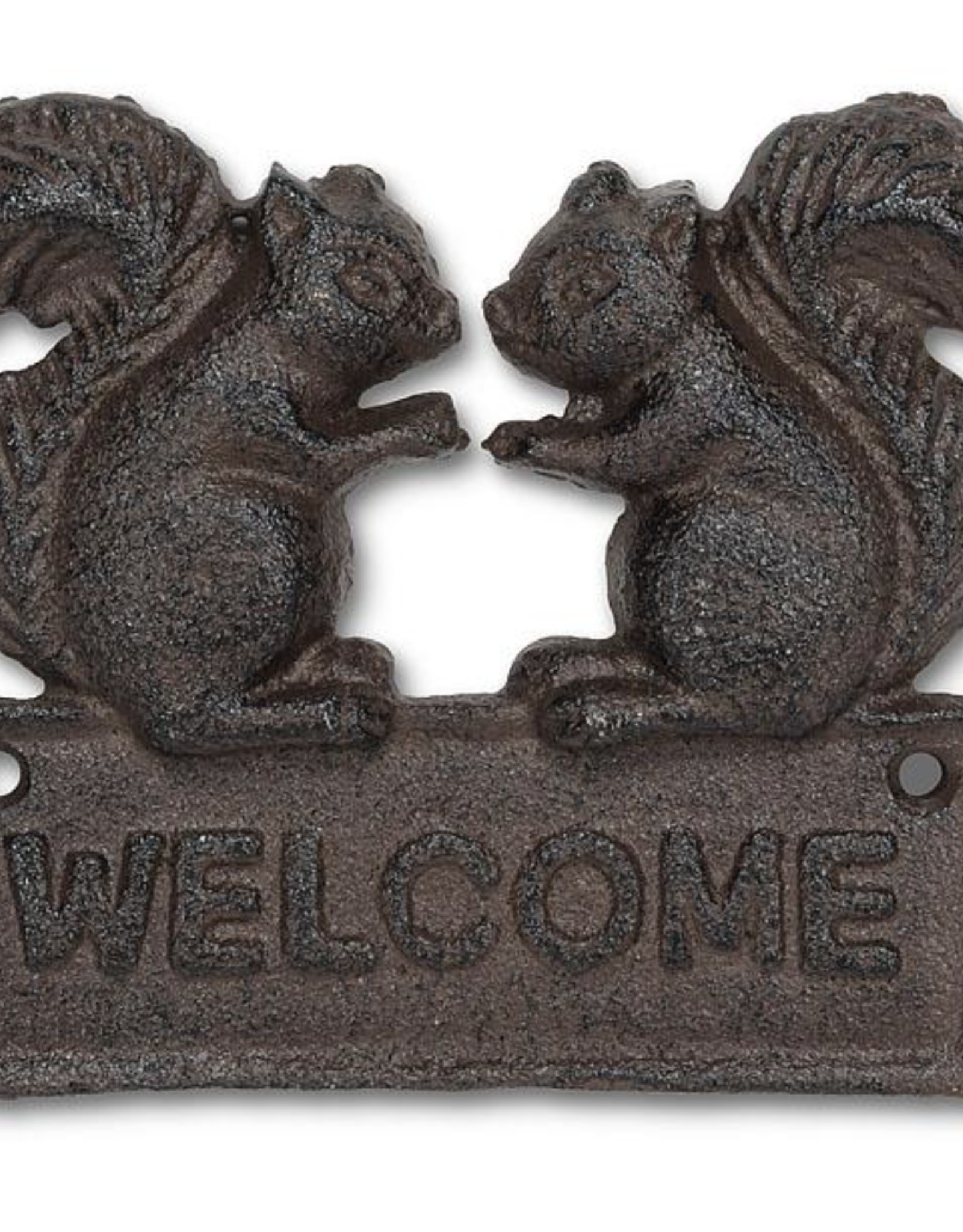 Abbott AB0434 Squirrel Welcome Sign Cast Iron 5"L