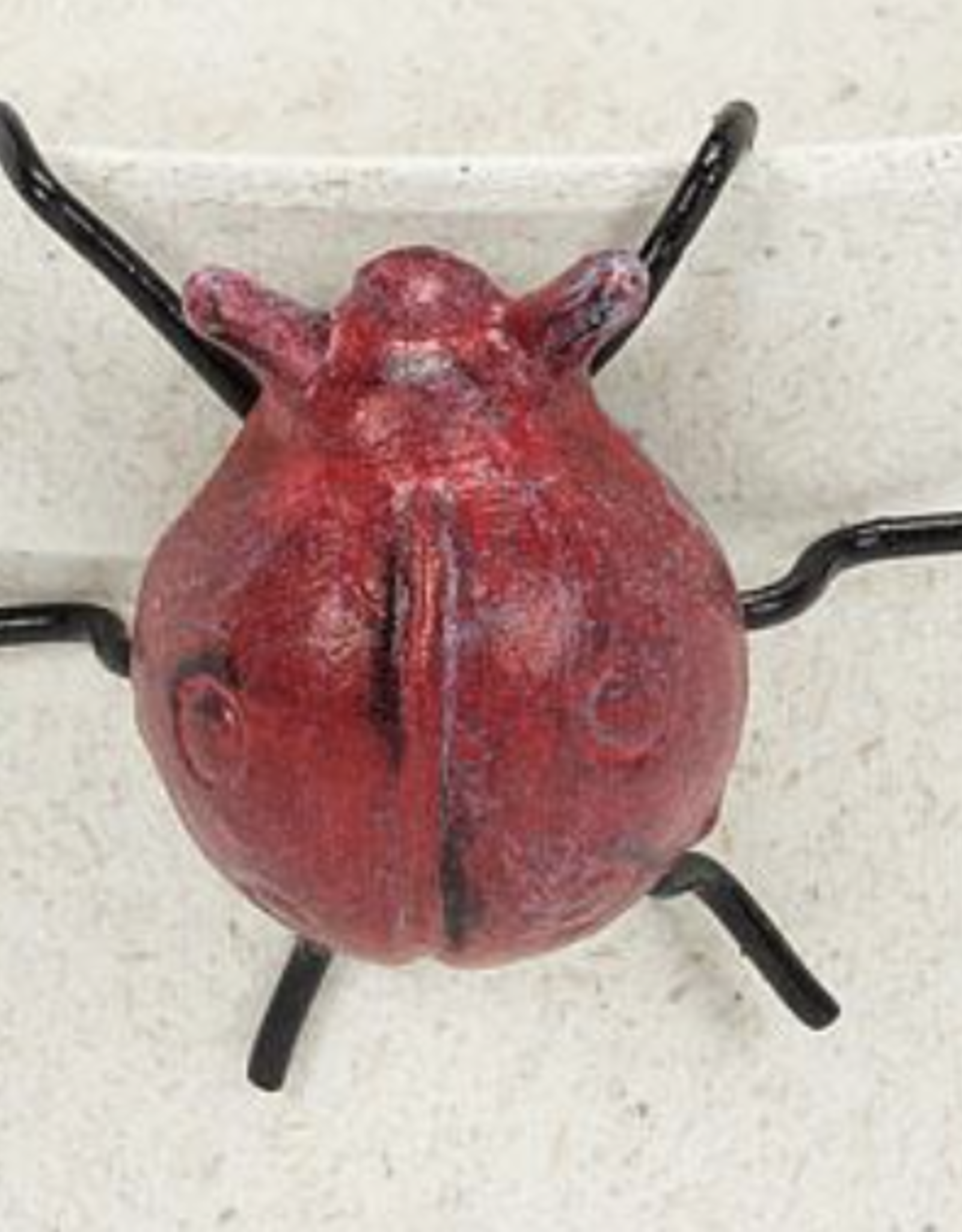 Abbott AB465 Sm Hanging Ladybug-Antique Red- 2.5"H (No Pot included)