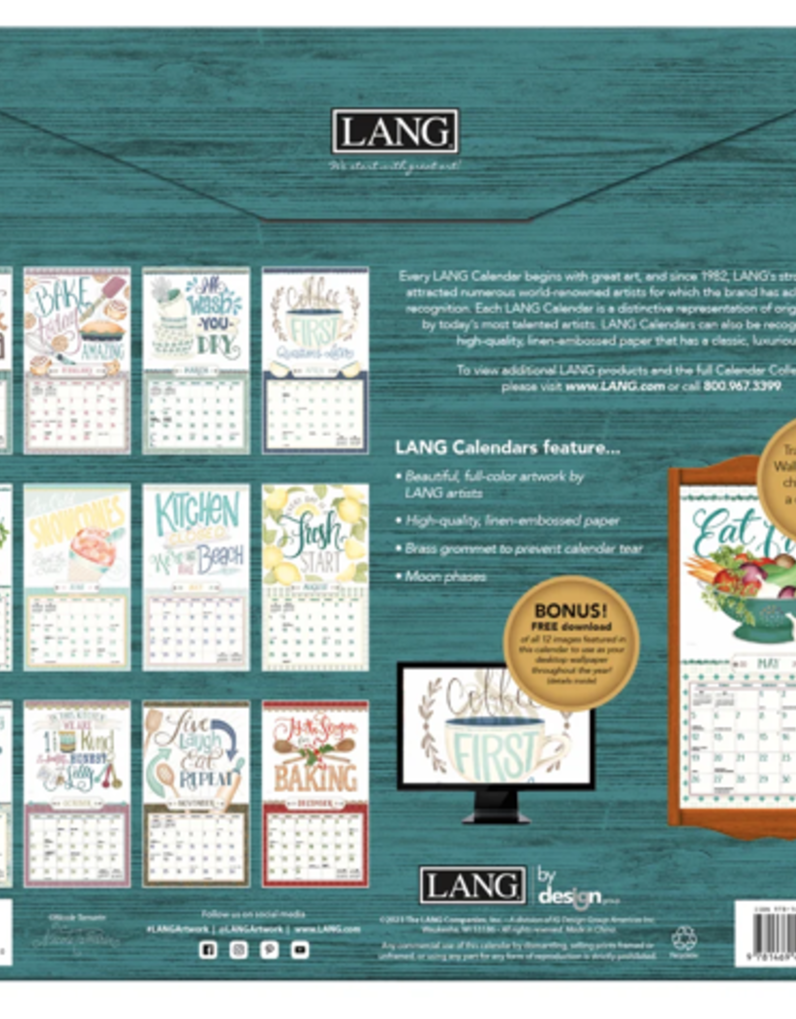 Lang Calendars BFCAL26 2024 Lang Calendar/Love to Cook