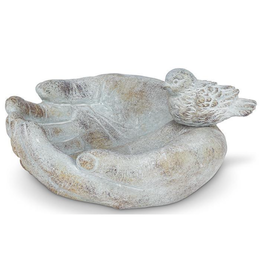 Abbott Bird Resting on Hands-9"W