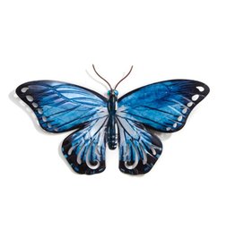 GiftCraft GC716153L  Metal Blue Butterfly, Large