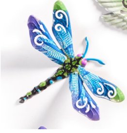 GiftCraft Small Metal Dragonfly Wall Plaque