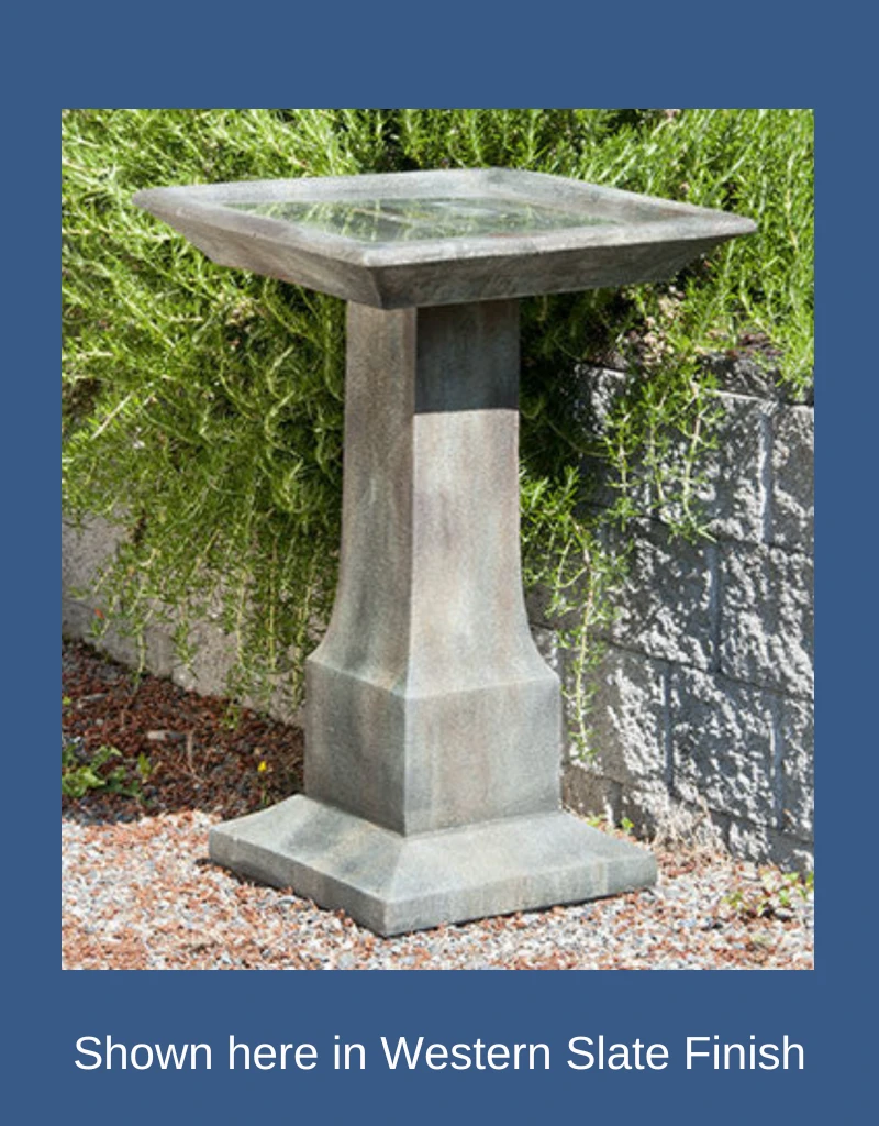 Modern Large Birdbath York Stone Finish The Birdhouse Nature Store