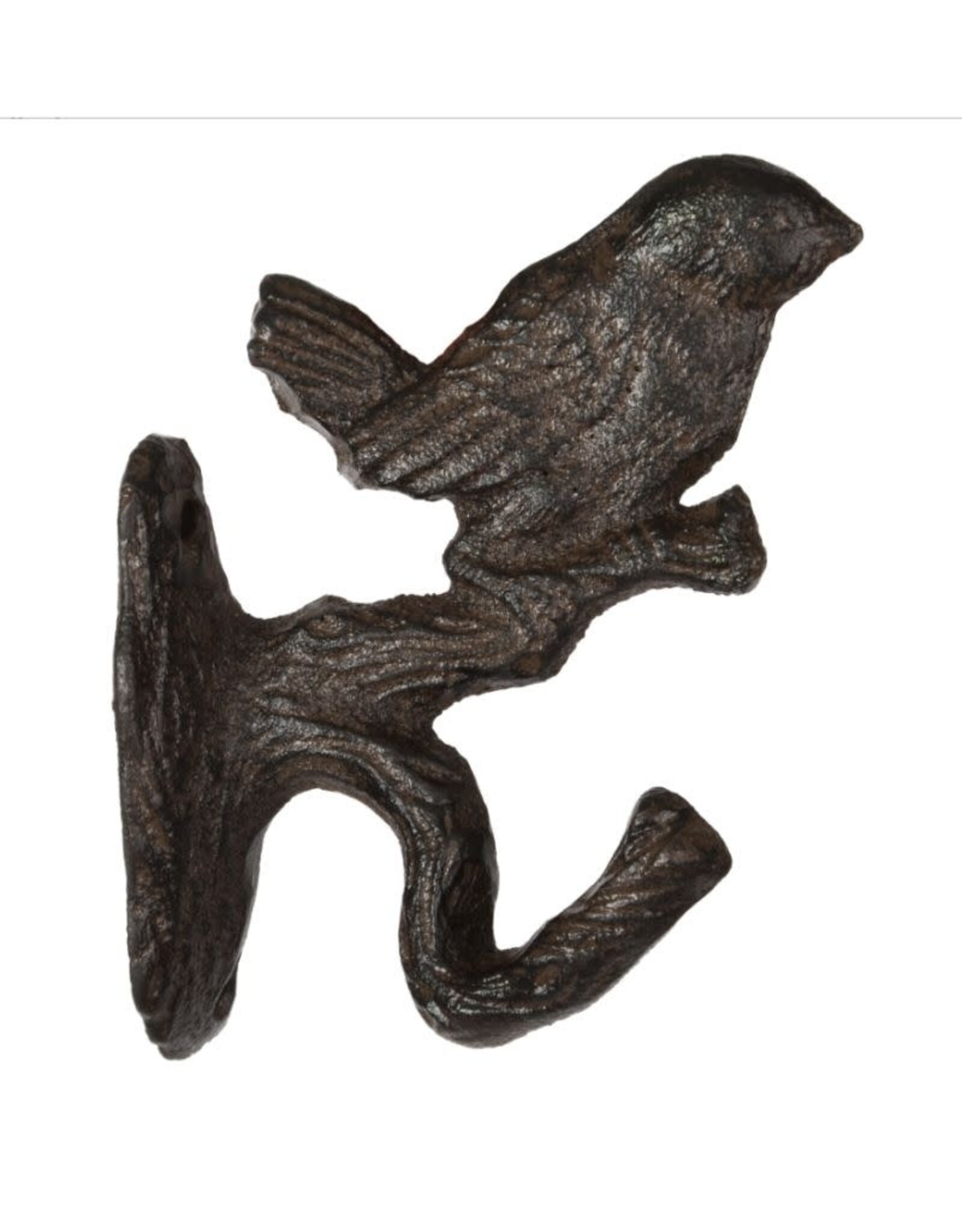 North American Country Home NACHLH273 Cast Iron Bird on Twig Hook