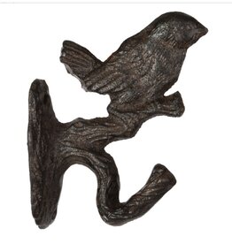 North American Country Home NACHLH273 Cast Iron Bird on Twig Hook