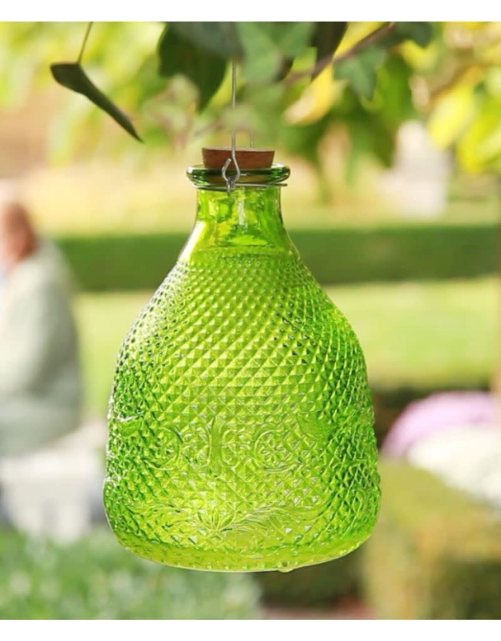 North American Country Home Hobnail Glass Wasp Trap