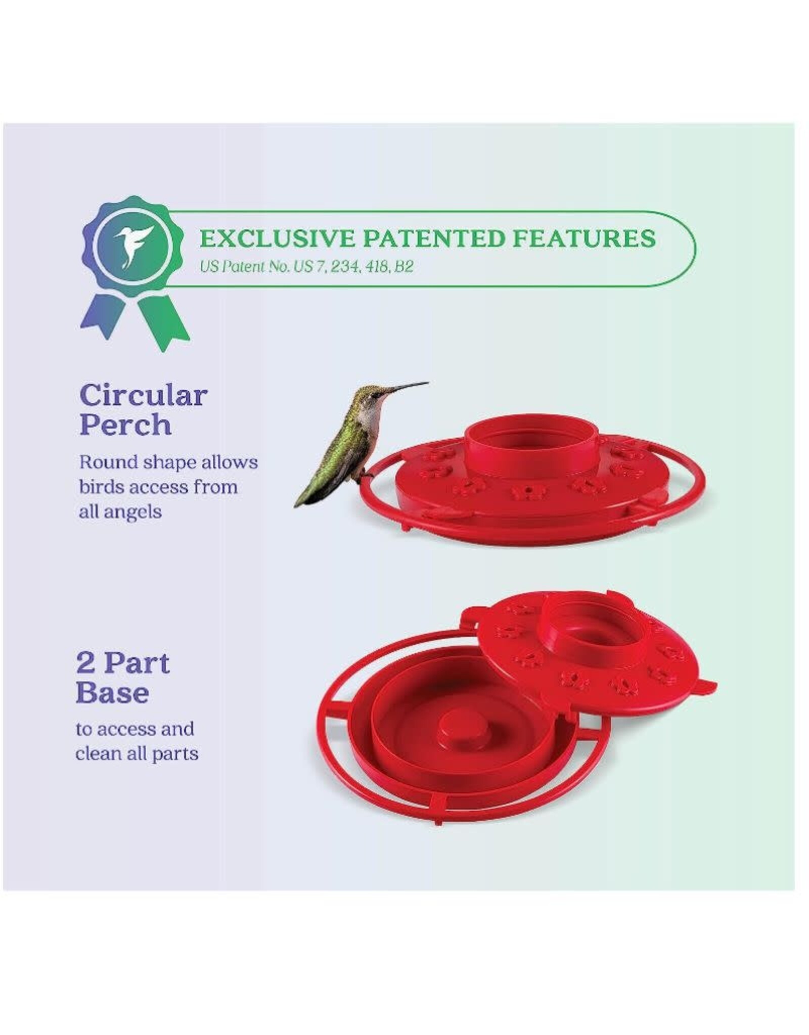 First Nature WFNN3055 32oz. Hummingbird Nectar Feeder, Plastic