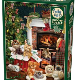 Cobble Hill Puzzles OM40216 Christmas Kittens 1000pc Cobble Hill Puzzle