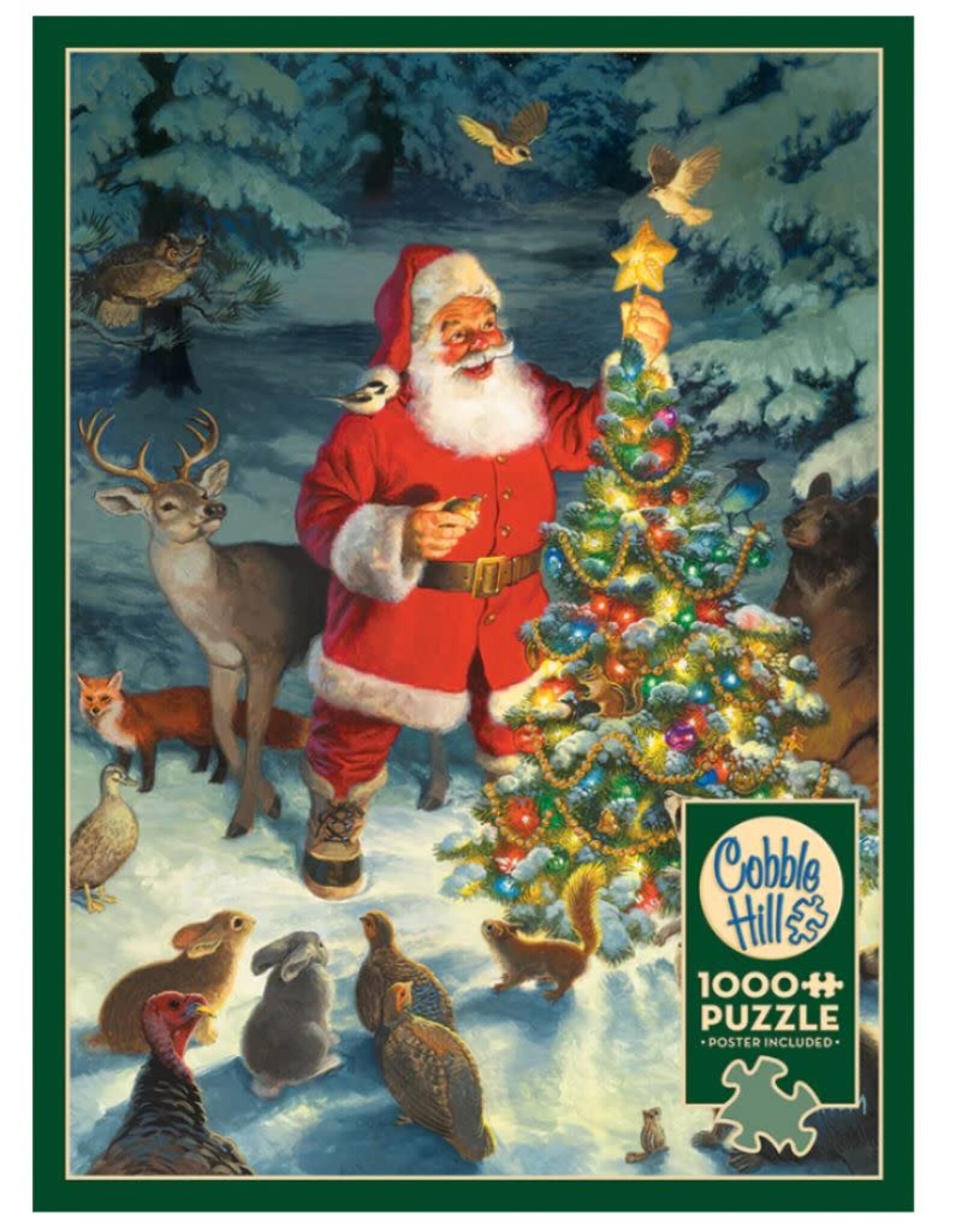 Cobble Hill Puzzles OM40222 Santa's Tree 1000pc Cobble Hill Puzzle