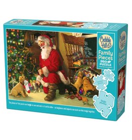 Cobble Hill Puzzles OM47012 Santa's Lucky Stocking Family  Cobble Hill 350pc Puzzle