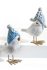 GiftCraft Polyresin Birds with Metal Feet and Hat