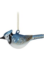 Abbott ABJAY Glass Blue Jay Ornament-5.5"L