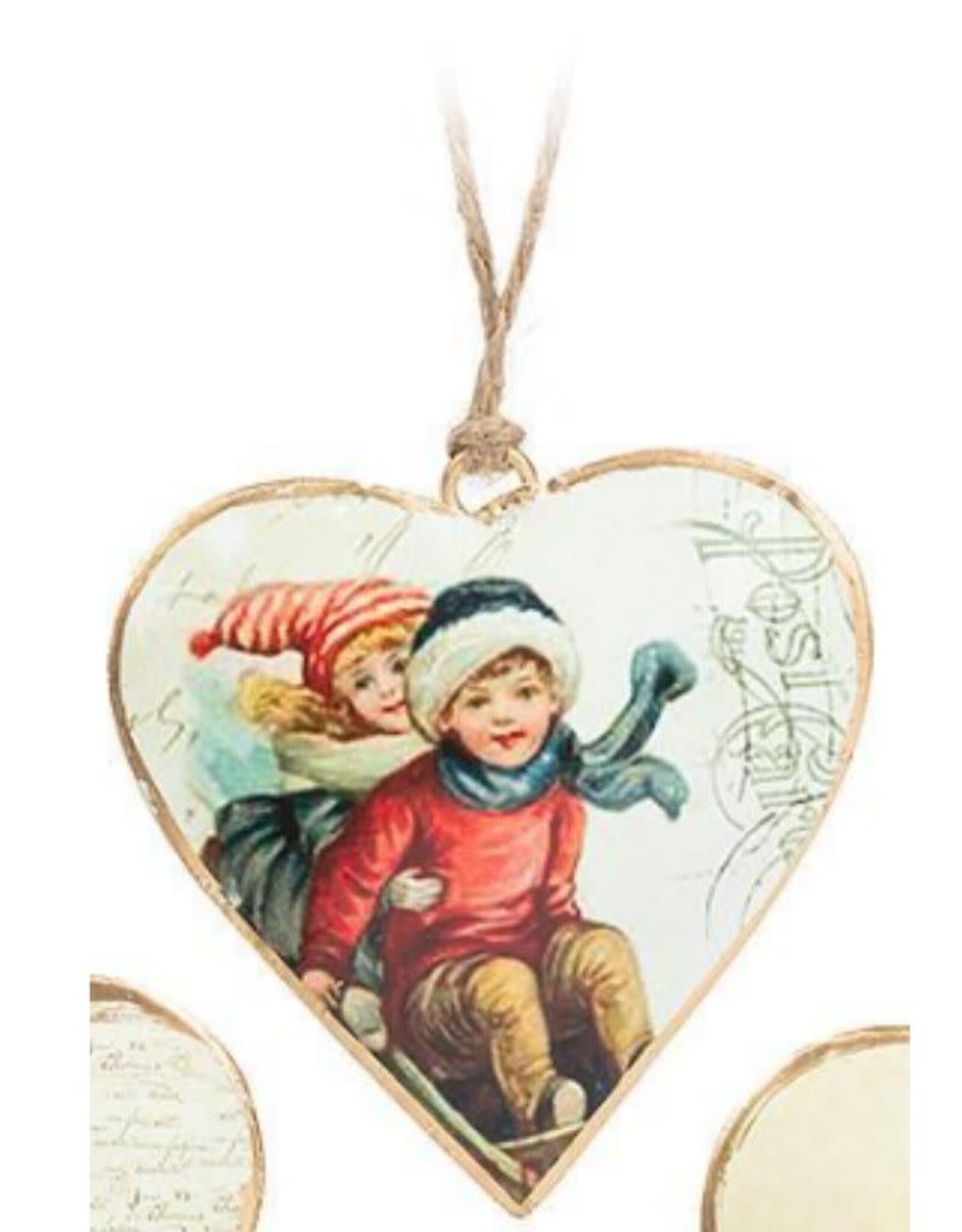Abbott Kid Heart Ornament, 3.25"
