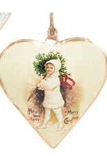 Abbott Kid Heart Ornament, 3.25"