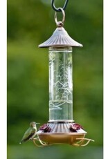 Woodlink WK24908-WL35240 Embossed Glass Hummingbird Feeder