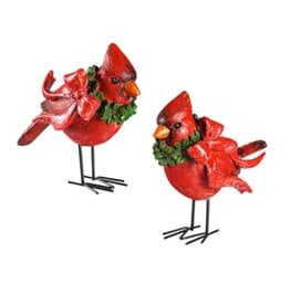 Evergreen Resin Holiday Cardinal with Metal Feet, 5"